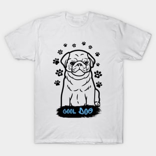 Dog saying cool dog ,brafdesign T-Shirt